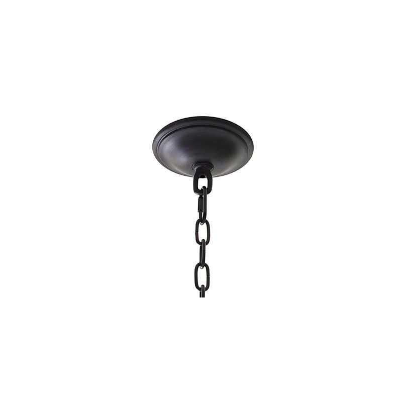 Lámpara colgante de hierro estilo retro con 8 luces