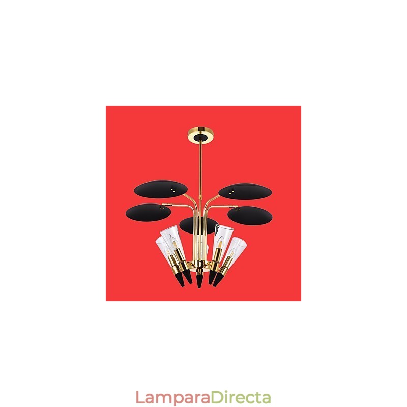 Lámpara de araña artística con dirección ajustable personalizada