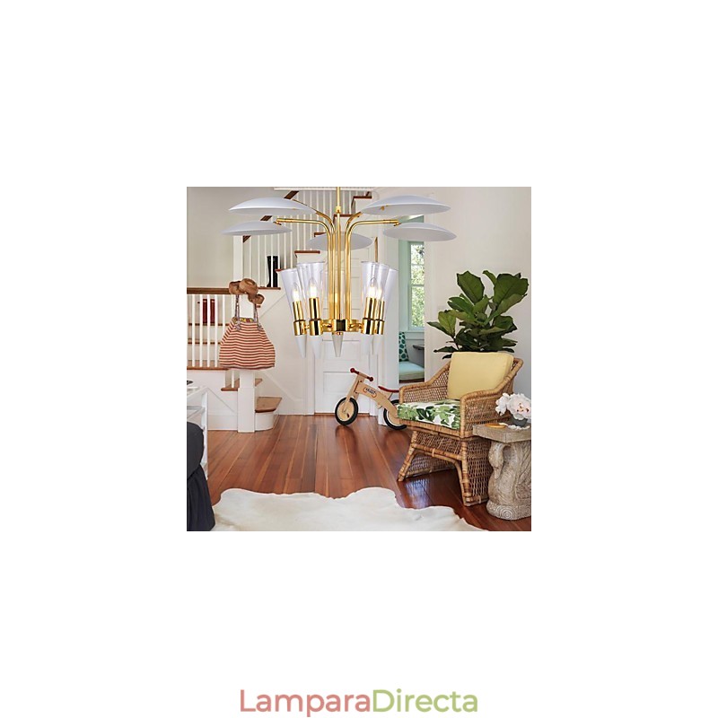 Lámpara de araña artística con dirección ajustable personalizada