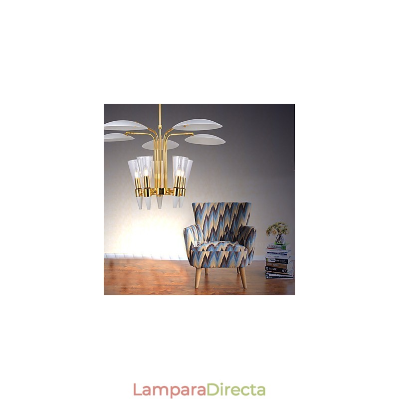 Lámpara de araña artística con dirección ajustable personalizada