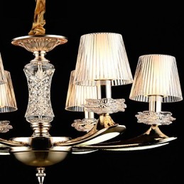 Lámpara colgante de metal estilo mini de cristal, moderna, contemporánea, tradicional, clásica, de aleación de zinc.