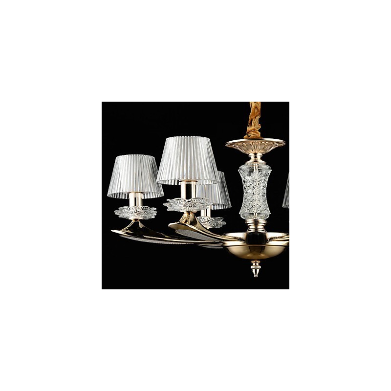 Lámpara colgante de metal estilo mini de cristal, moderna, contemporánea, tradicional, clásica, de aleación de zinc.