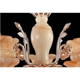 Lámpara colgante de cristal de jade