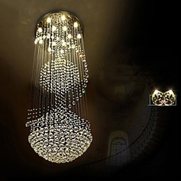 Lámpara colgante de techo de cristal moderna, lámpara de araña para interiores, lámparas colgantes para el hogar, accesorios de iluminación