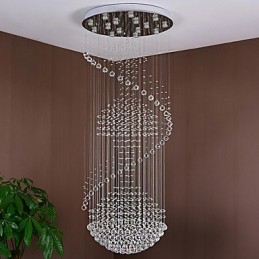 Lámpara colgante de techo de cristal moderna, lámpara de araña para interiores, lámparas colgantes para el hogar, accesorios de iluminación