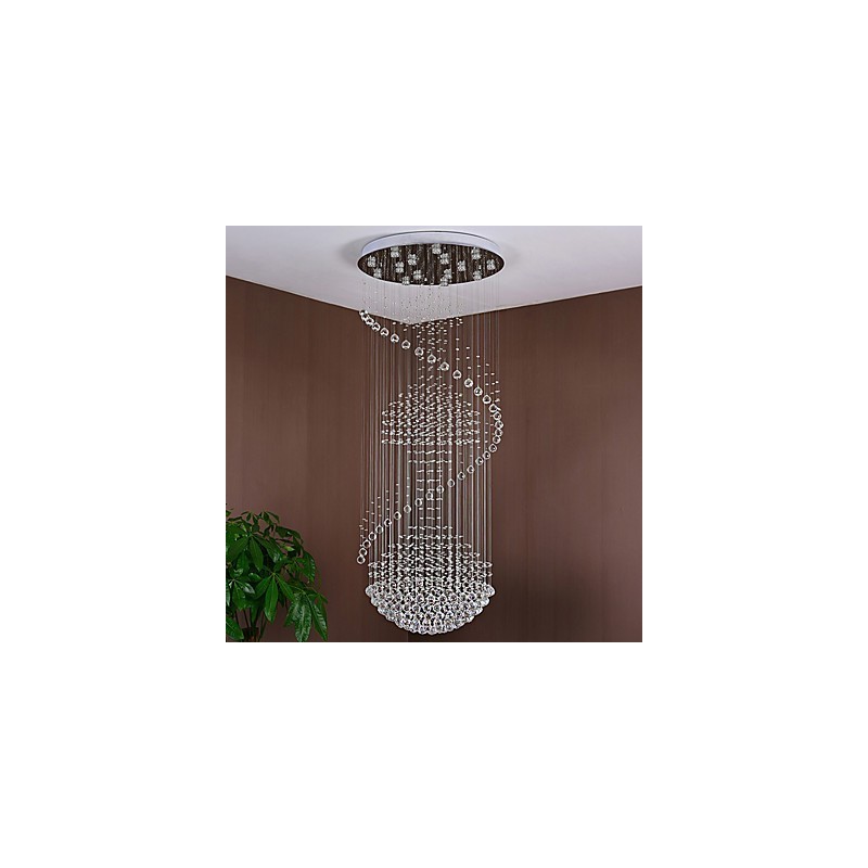 Lámpara colgante de techo de cristal moderna, lámpara de araña para interiores, lámparas colgantes para el hogar, accesorios de iluminación