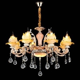 Lámpara colgante de metal estilo mini de cristal, moderna, contemporánea, tradicional, clásica, de aleación de zinc.