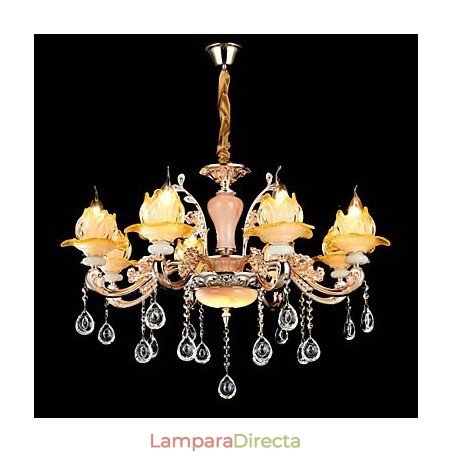 Lámpara colgante de metal estilo mini de cristal, moderna, contemporánea, tradicional, clásica, de aleación de zinc. Lámpara colgante de metal estilo mini de cristal, moderna, contemporánea, tradicional, clásica, de aleación de zinc.