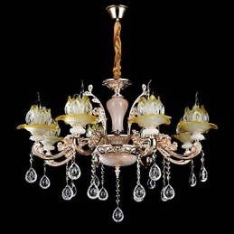 Lámpara colgante de metal estilo mini de cristal, moderna, contemporánea, tradicional, clásica, de aleación de zinc.