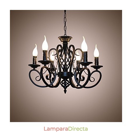 Lámpara de araña de estilo europeo para comedor, sencilla, original, innovadora, con 6 luces. Lámpara de araña de estilo europeo para comedor, sencilla, original, innovadora, con 6 luces.
