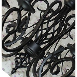 Lámpara de araña de estilo europeo para comedor, sencilla, original, innovadora, con 6 luces.