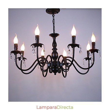 Lámpara de vela de cristal de estilo europeo, lámpara de tienda de ropa, lámparas y linternas, proyecto de decoración, lámpara colgante. Lámpara de vela de cristal de estilo europeo, lámpara de tienda de ropa, lámparas y linternas, proyecto de decoración, lámpara colgante.
