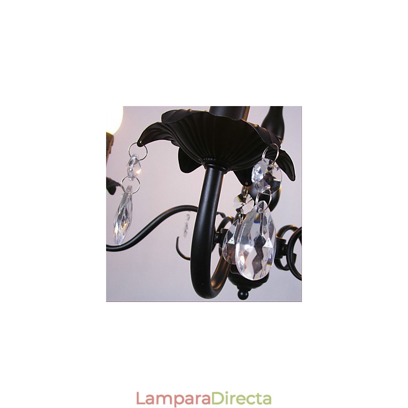 Lámpara de vela de cristal de estilo europeo, lámpara de tienda de ropa, lámparas y linternas, proyecto de decoración, lámpara colgante.