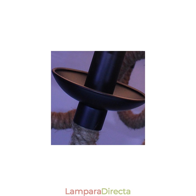 Lámparas de hierro vintage estilo loft industrial, estilo viento, para tiendas, candelabros de cuerda.