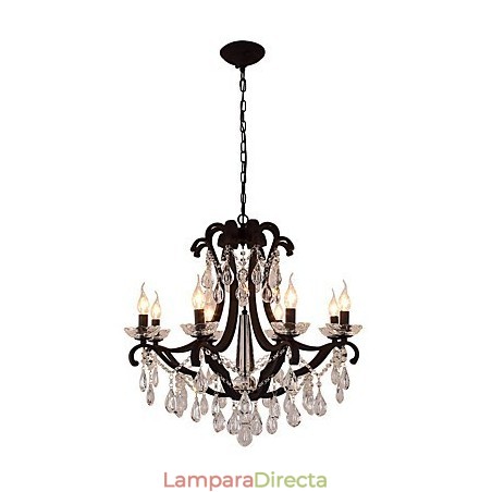 Lámpara de araña de cristal de 8 luces, moderna, contemporánea, tradicional, clásica, rústica, estilo cabaña, vintage, retro, con farol y tambor, estilo campestre. Lámpara de araña de cristal de 8 luces, moderna, contemporánea, tradicional, clásica, rústica, estilo cabaña, vintage, retro, con farol y tambor, estilo campestre.