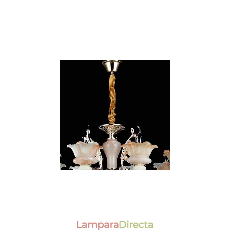 Lámpara colgante de metal estilo mini de cristal, moderna, contemporánea, tradicional, clásica, de aleación de zinc.