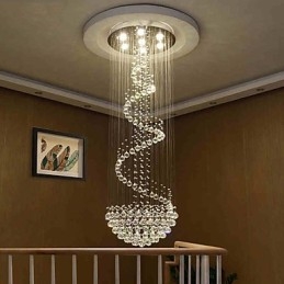 Lámparas de araña de cristal modernas para techo, lámparas colgantes para interiores, accesorios de iluminación decorativos