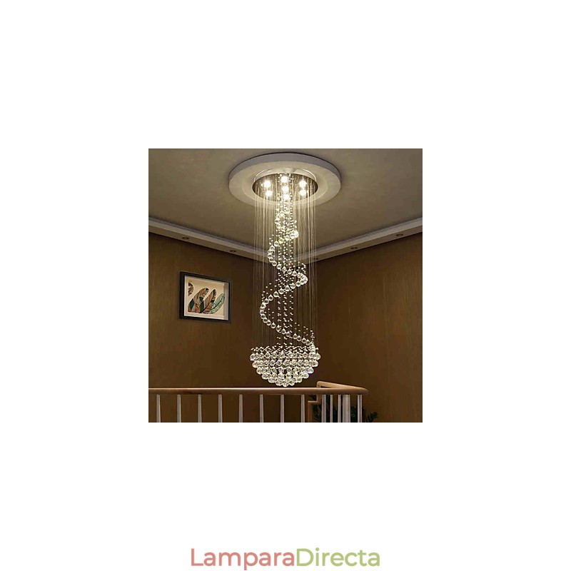 Lámparas de araña de cristal modernas para techo, lámparas colgantes para interiores, accesorios de iluminación decorativos