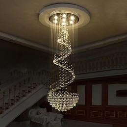 Lámparas de araña de cristal modernas para techo, lámparas colgantes para interiores, accesorios de iluminación decorativos