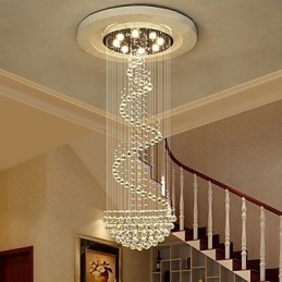Lámparas de araña de cristal modernas para techo, lámparas colgantes para interiores, accesorios de iluminación decorativos