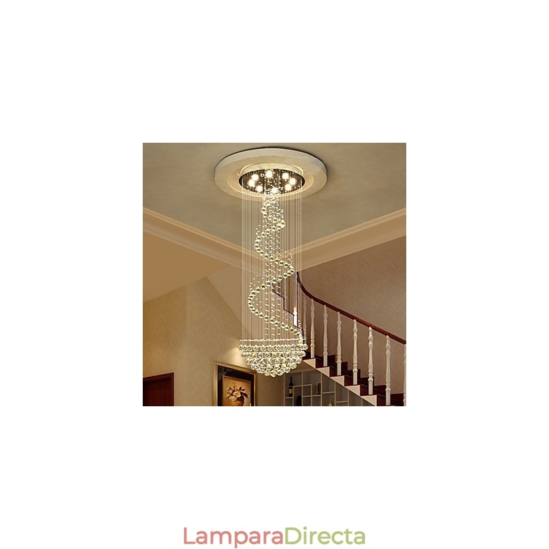 Lámparas de araña de cristal modernas para techo, lámparas colgantes para interiores, accesorios de iluminación decorativos