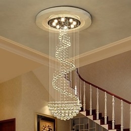 Lámparas de araña de cristal modernas para techo, lámparas colgantes para interiores, accesorios de iluminación decorativos