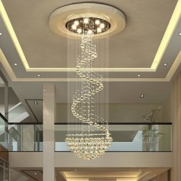 Lámparas de araña de cristal modernas para techo, lámparas colgantes para interiores, accesorios de iluminación decorativos