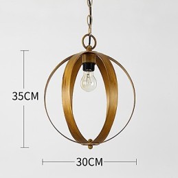 Lámpara colgante de metal estilo industrial americano con pintura en color estilo loft europeo para decorar interiores.