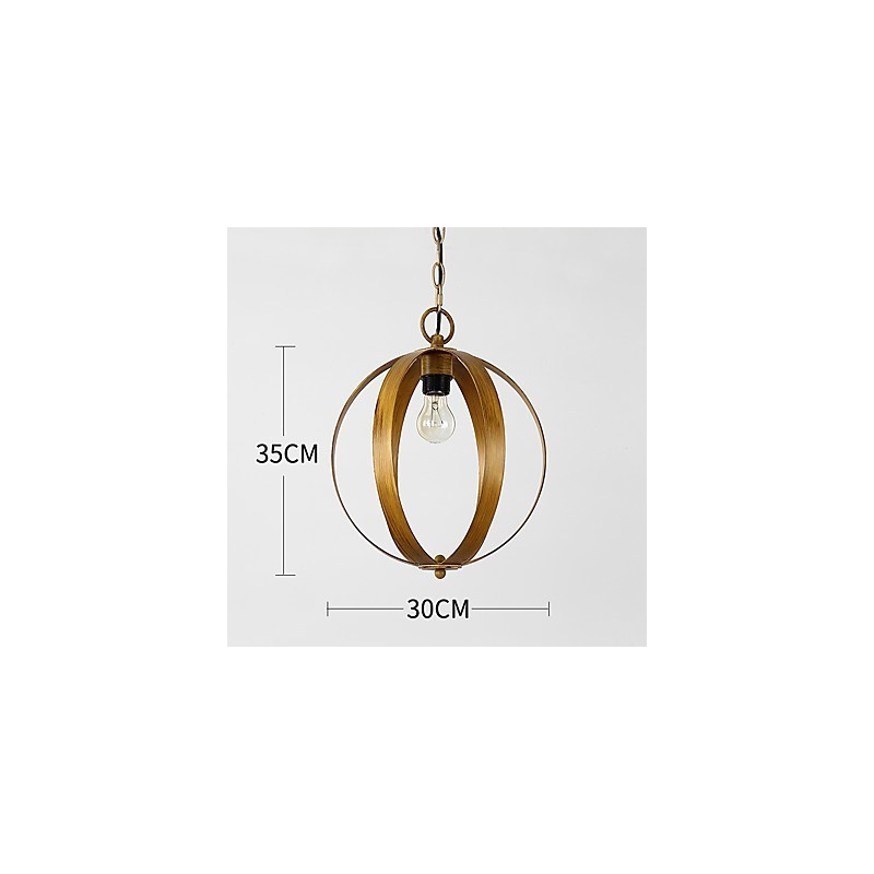 Lámpara colgante de metal estilo industrial americano con pintura en color estilo loft europeo para decorar interiores.