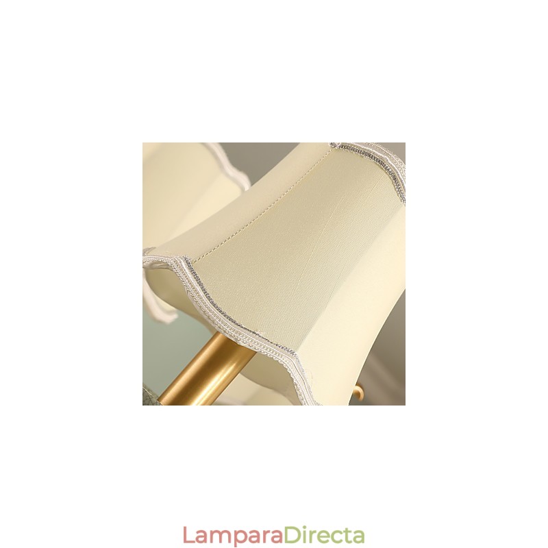 Lámpara de araña decorativa de jade y cobre KP8