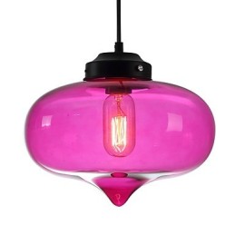 Lámpara colgante con diseño de burbujas, 1 luz, minimalista, de hierro pintado