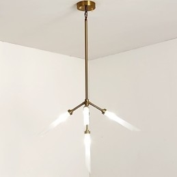 Lámpara de araña moderna contemporánea personalizada de estilo mini de 5 luces