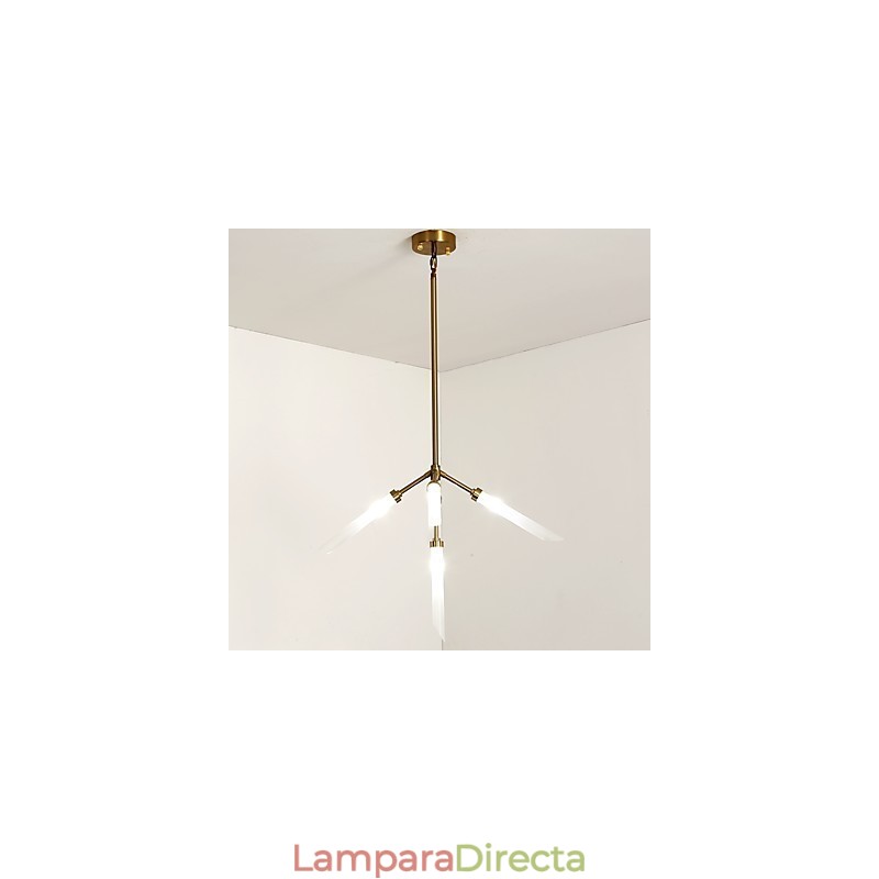 Lámpara de araña moderna contemporánea personalizada de estilo mini de 5 luces
