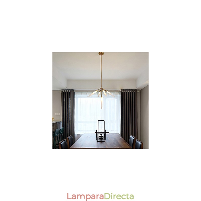Lámpara de araña moderna contemporánea personalizada de estilo mini de 5 luces