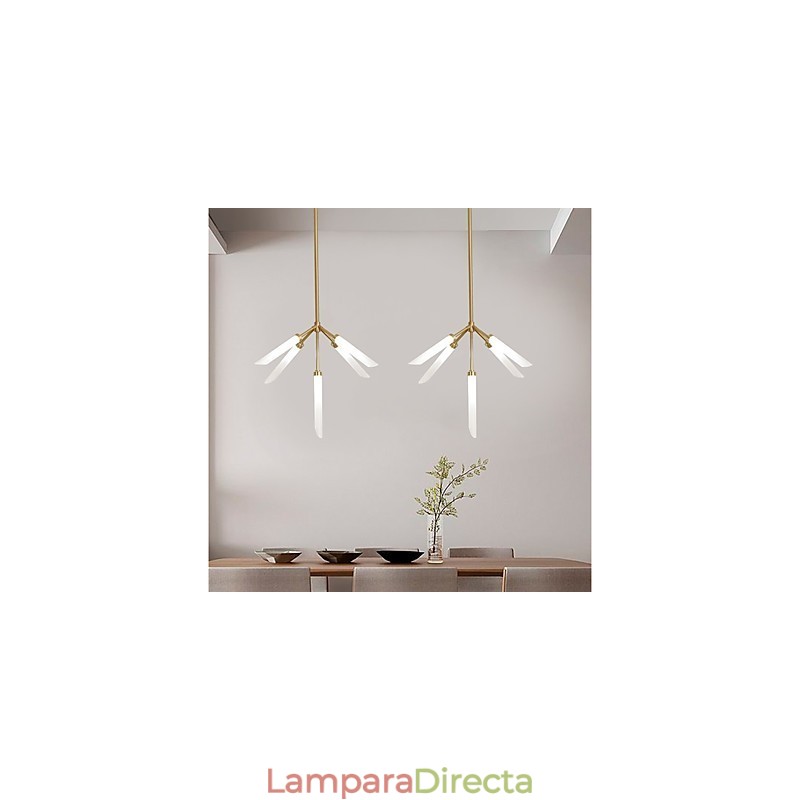 Lámpara de araña moderna contemporánea personalizada de estilo mini de 5 luces