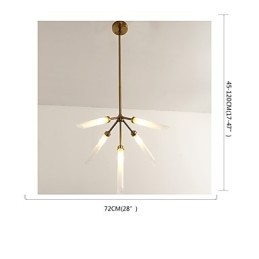 Lámpara de araña moderna contemporánea personalizada de estilo mini de 5 luces