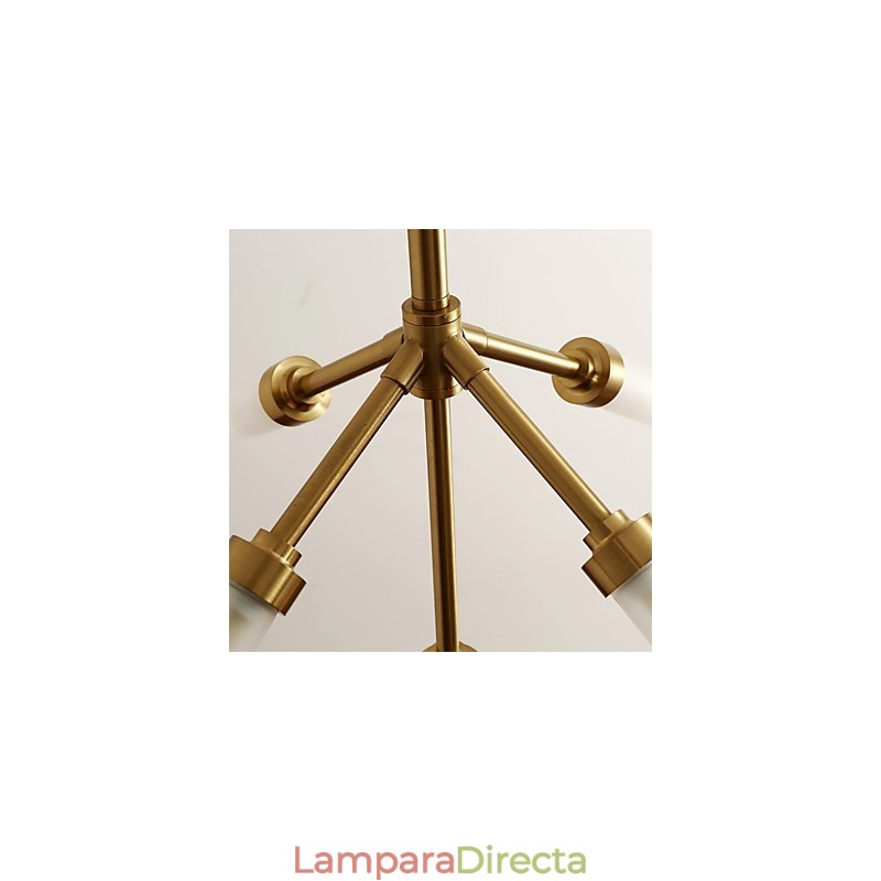 Lámpara de araña moderna contemporánea personalizada de estilo mini de 5 luces