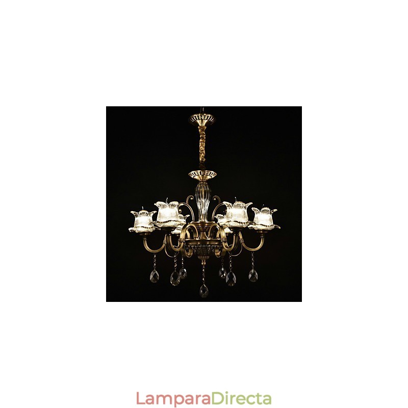 Lámpara de araña de 2 focos con diseño de cabaña rústica para diseñadores de interiores de metal.