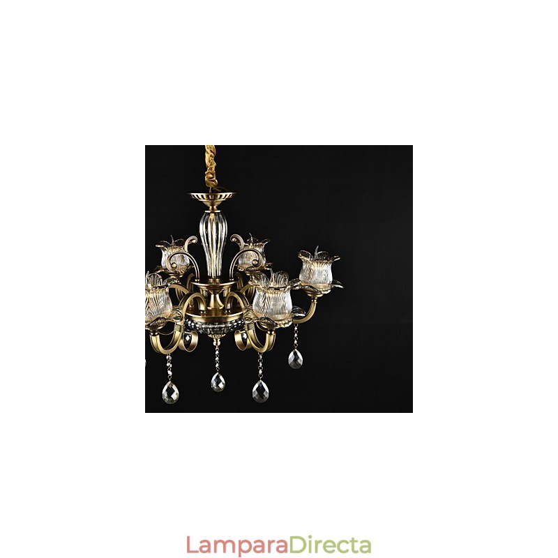 Lámpara de araña de 2 focos con diseño de cabaña rústica para diseñadores de interiores de metal.