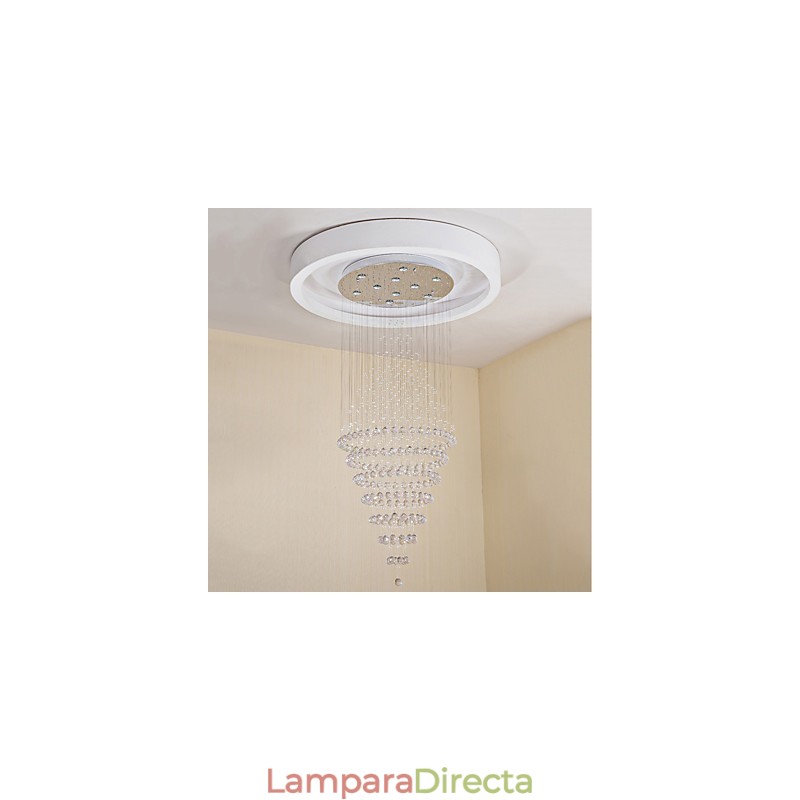 Lámpara colgante de techo de cristal contemporánea, lámpara de araña moderna, iluminación colgante para el hogar, lámparas de araña, accesorios