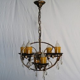 Lámpara de araña de metal con diseño de globo terráqueo estilo rústico vintage retro para diseñadores de estilo mini
