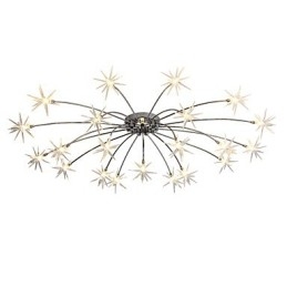 Lámpara de araña moderna y contemporánea de metal cromado para niños, ideal para diseñadores de estilo mini.