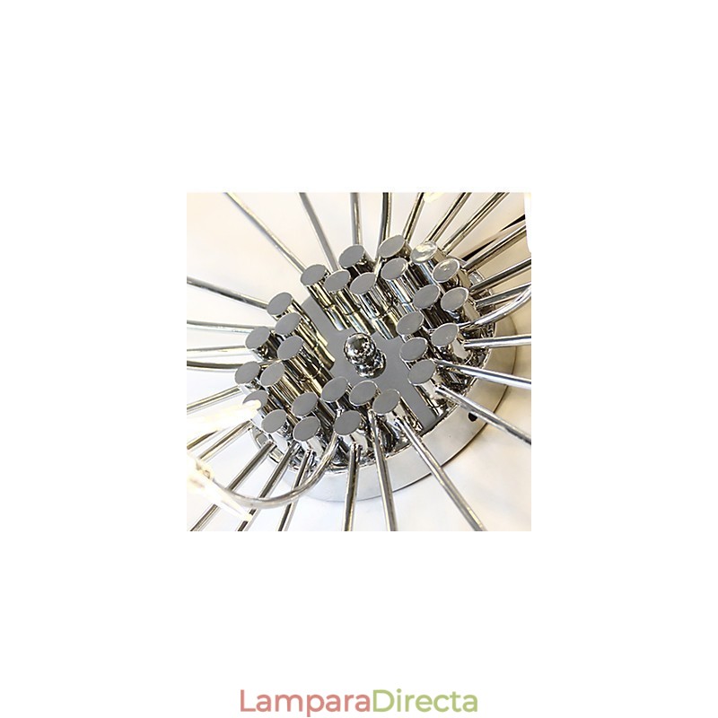 Lámpara de araña moderna y contemporánea de metal cromado para niños, ideal para diseñadores de estilo mini.