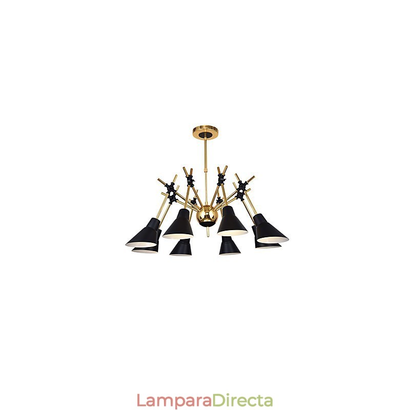Lámpara de araña artística con dirección ajustable personalizada Lámpara de araña N
