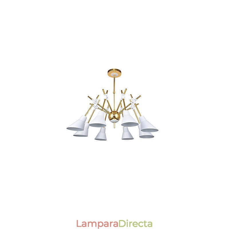 Lámpara de araña artística con dirección ajustable personalizada Lámpara de araña N
