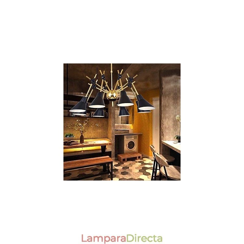 Lámpara de araña artística con dirección ajustable personalizada Lámpara de araña N