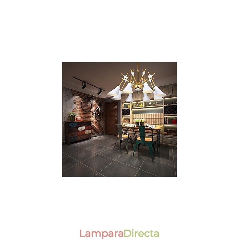 Lámpara de araña artística con dirección ajustable personalizada Lámpara de araña N