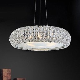 Lámpara de araña de cristal moderna y contemporánea.
