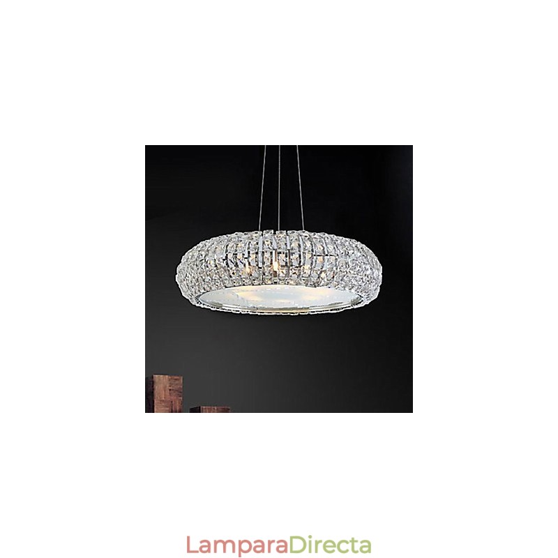 Lámpara de araña de cristal moderna y contemporánea.