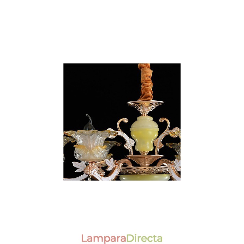 Lámpara colgante de metal estilo mini de cristal, moderna, contemporánea, tradicional, clásica, de aleación de zinc.